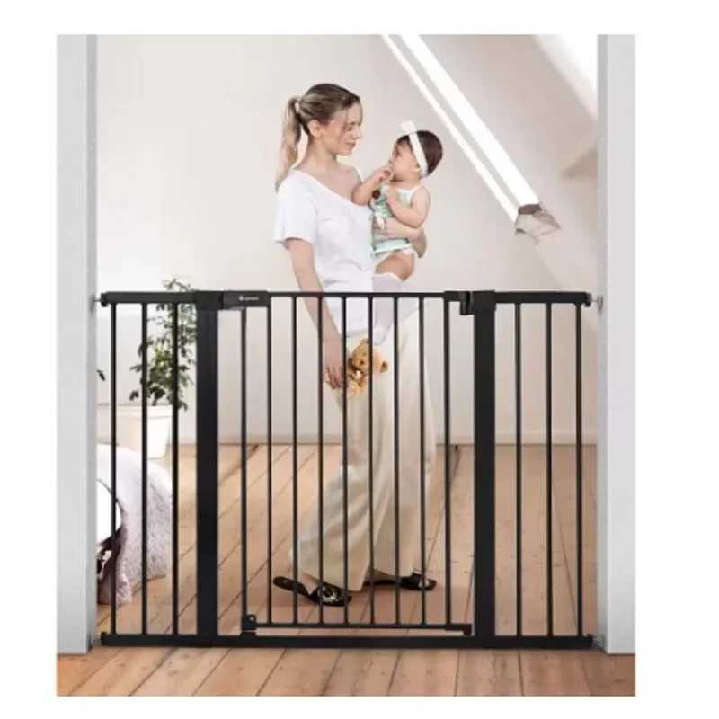 Baby Gate for Stairs Doorways Fits Auto Close Extra Wide Dog Gate for House Pressure Mounted Easy Walk Through Pet Gate