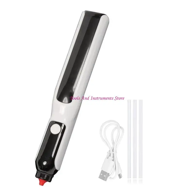 Portable Hot Glues Applicator Battery Powered Handheld Adhesive Glues Guns for Home DIY Projects 7mm Compatible C7AC
