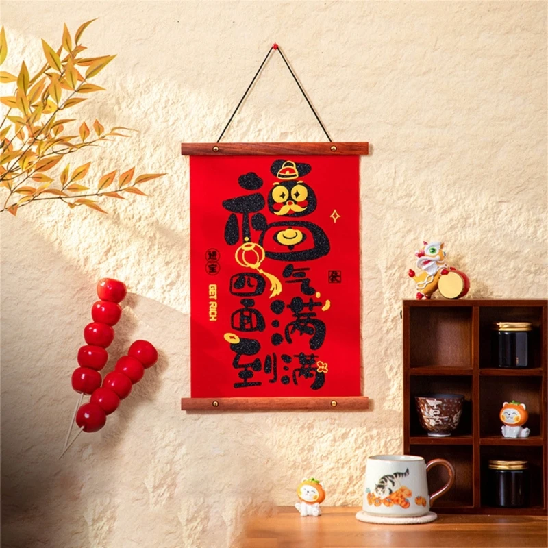 2025 Year of The Snake Chinese New Year Couplets Set Handmade Decorations Accessory for Home and Office Ornament