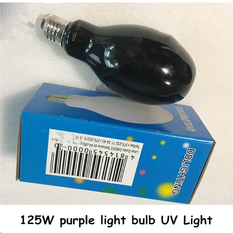 Disco UV Light Bulbs 125W E27 Black Light Bulb UV Lamp Stage Light for Weddings Bar Night Club Special Fair Jewelry Display 400w