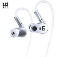 TRI DRACO IEMS Earphones Dual Dynamic Driver In Ear Monitor Wired Headphones With Silver-Plated Cable HIFI Sport Gaming Headset