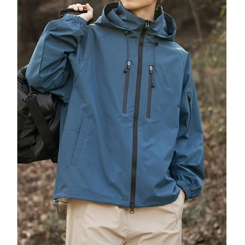 

Spring and Autumn Men's Mountaineering Jacket Waterproof and Warm Outdoor Fishing Hiking Camping Tourism Men's Cycling Jacket