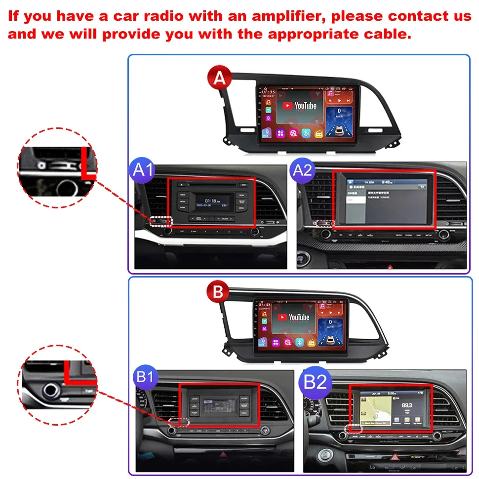 SEPTON 8+128G Car Radio for HYUNDAI ELANTRA 2016 2017 2018 Carplay GPS Head Unit Android Car Radio Stereo Multimedia Player