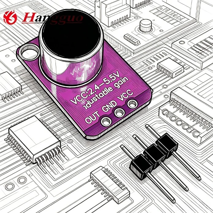 10PCS GY-MAX4466 Electret Microphone Amplifier Module Adjustable Gain Board 2.4-5V DC for Arduino