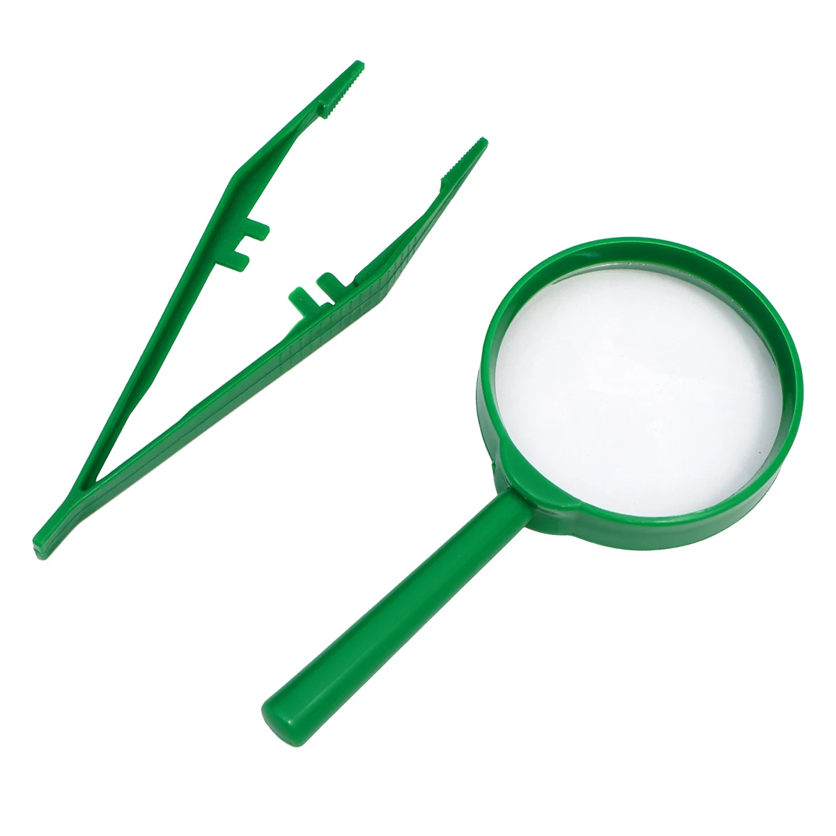 

3 Sets Handheld Magnifying Glass Kids Tweezers PP PMMA Lightweight Observation Tools Outdoor Nature Kit Educational Toys