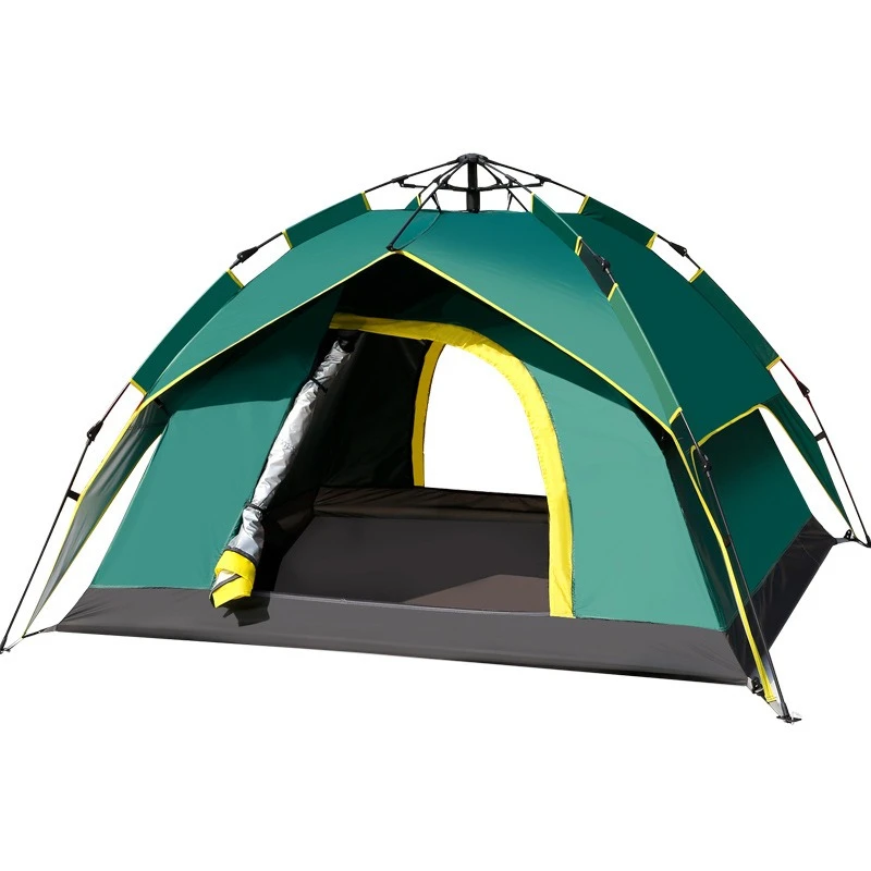 

Outdoor camping tent for 3-4 people, car portable and fast-opening free tent, sun and rain protection folding tent