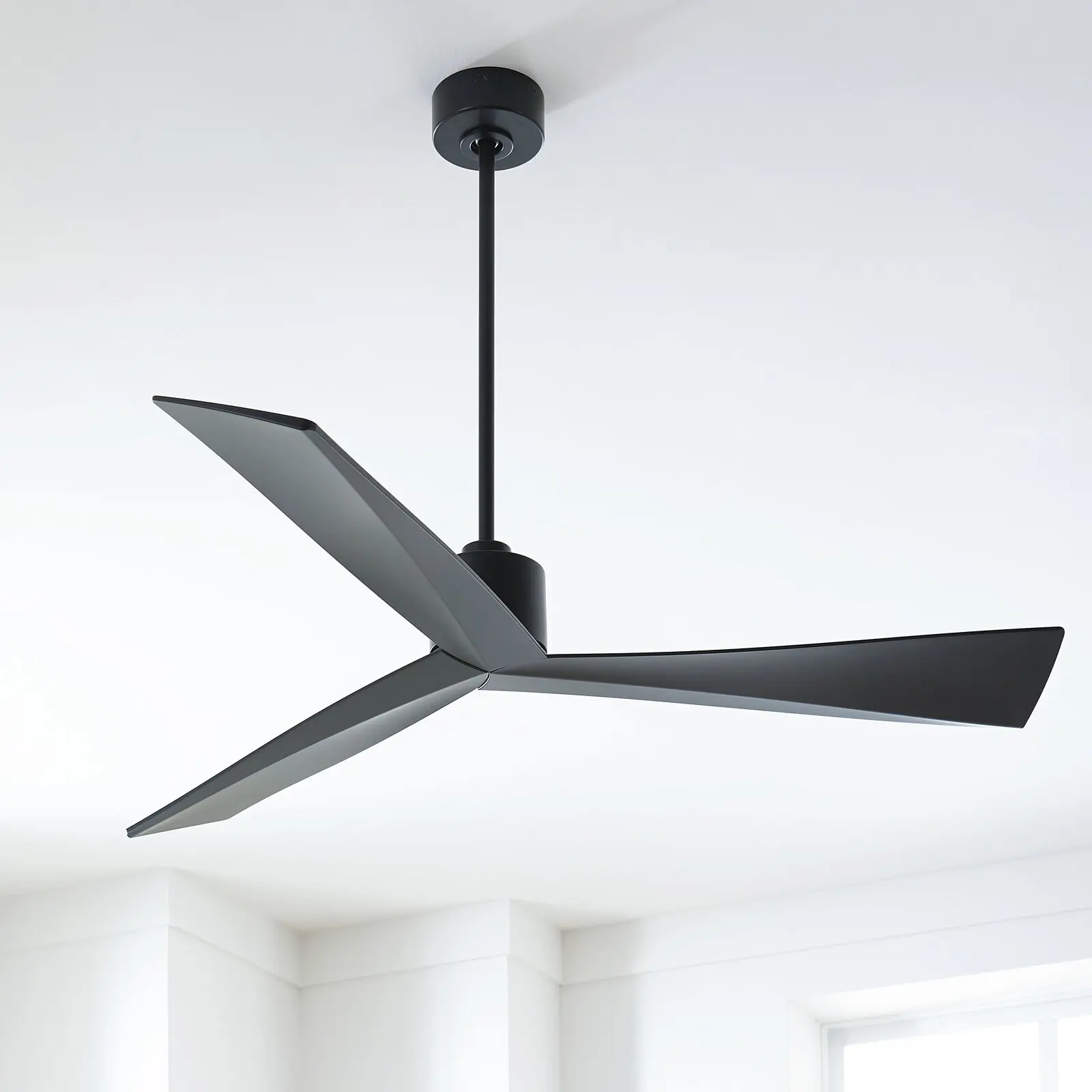 

60 inch Nordic minimalist ceiling fan living room restaurant household electric fan modern European style fan light