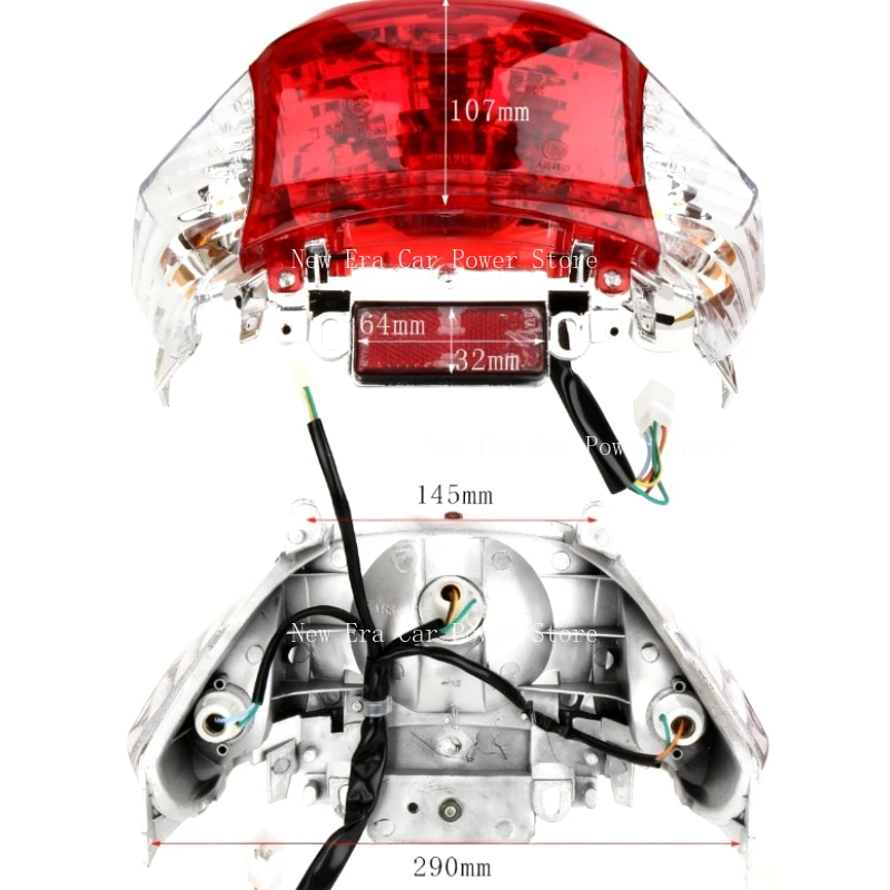 Suitable for Motorcycle Scooters Mopeds Linhai 48cc Taillight Assembly