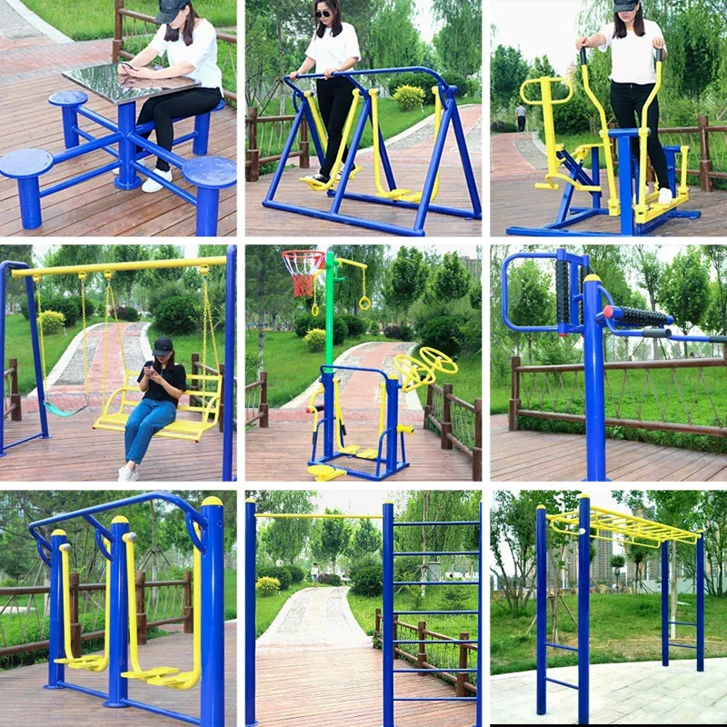 Outdoor Fitness Sports Galvanized Steel Park Outdoor Multifunction Exercise Machine Gym Fitness Equipment For Sale