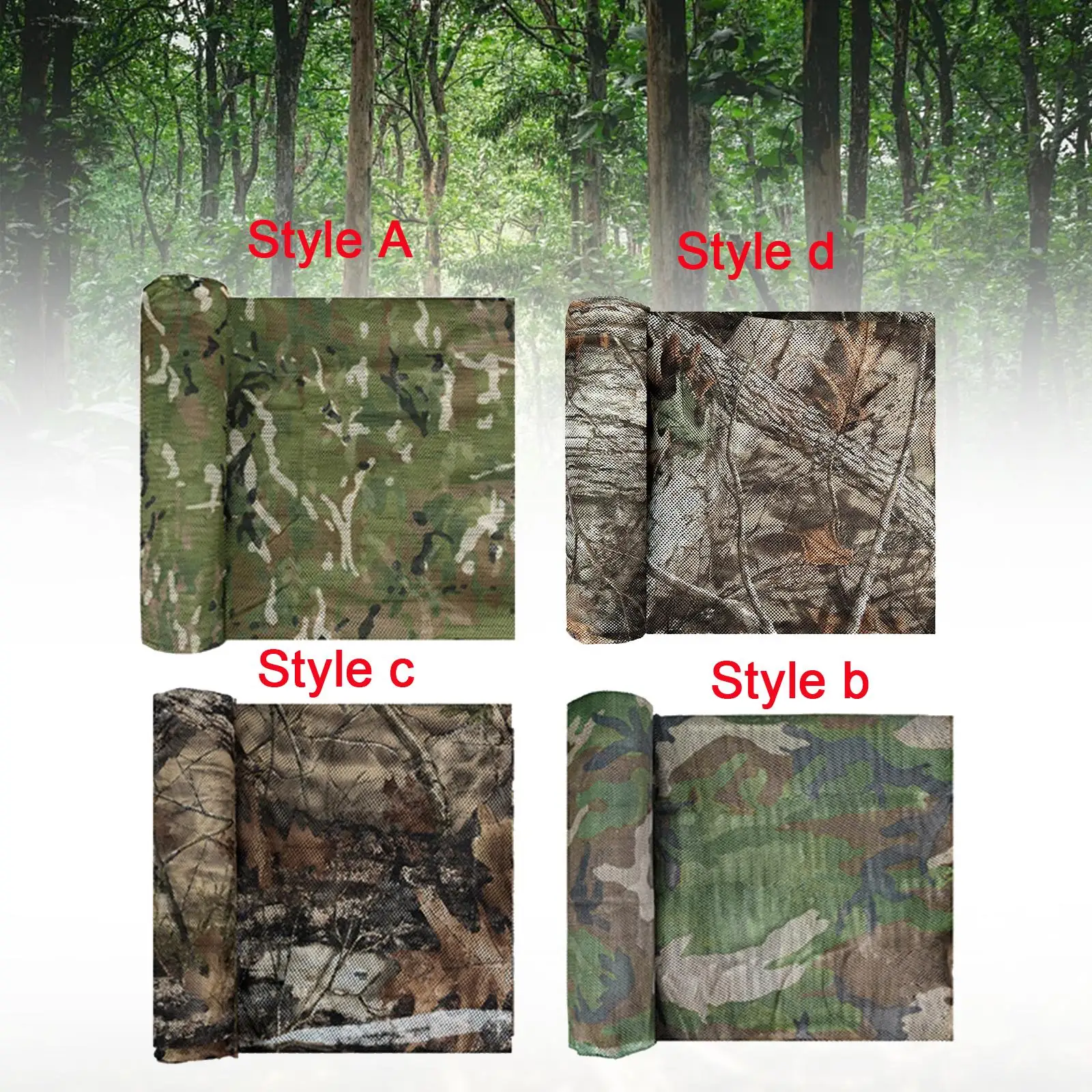 

Camo Net 1.5MX4M Jungle Hide Net for Party Decoration Backyard Camping