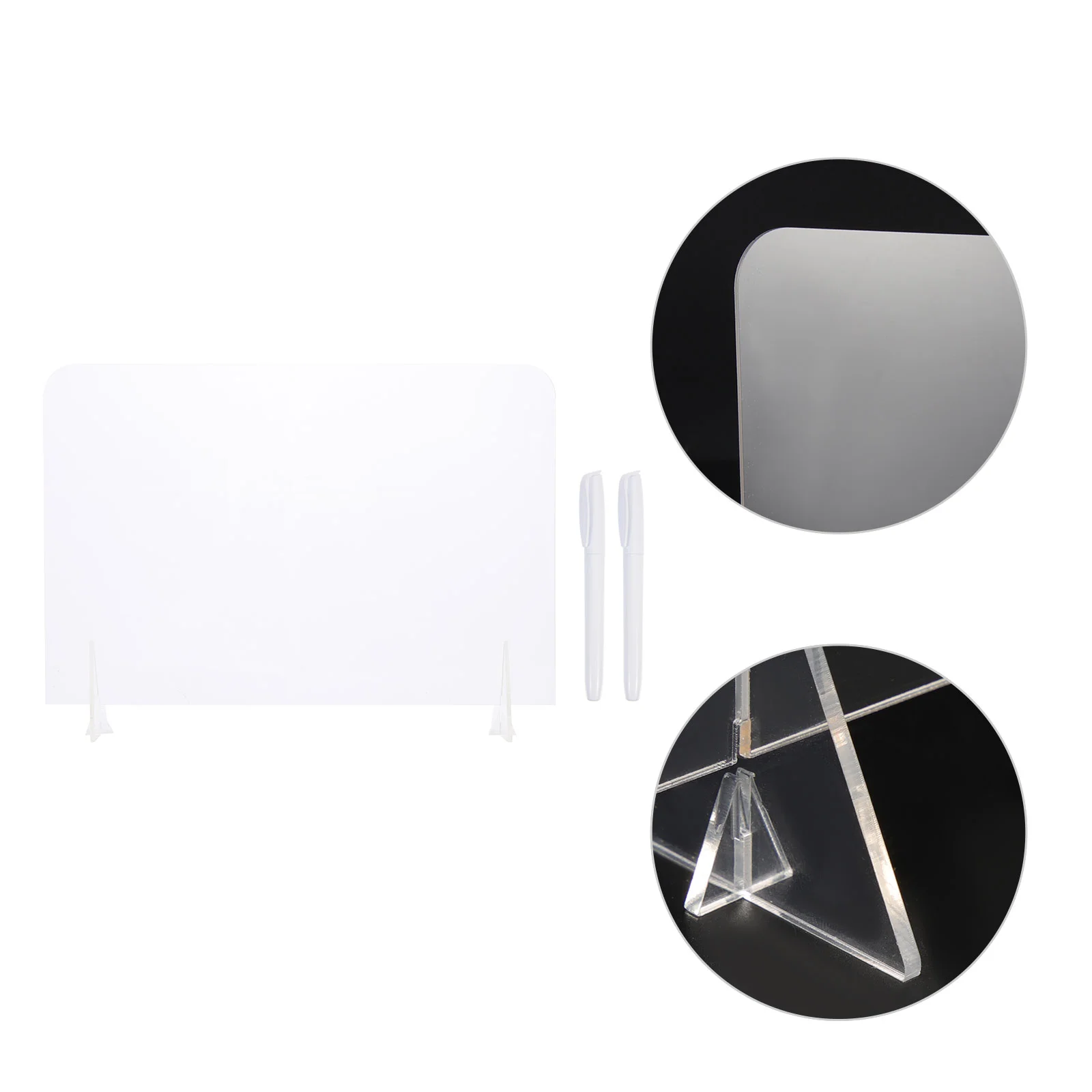 10pcs Acrylic Transparent Desk Writing Board Memo Pad for Home School Office Writing Board Tabletop Memo Whiteboard Alternative