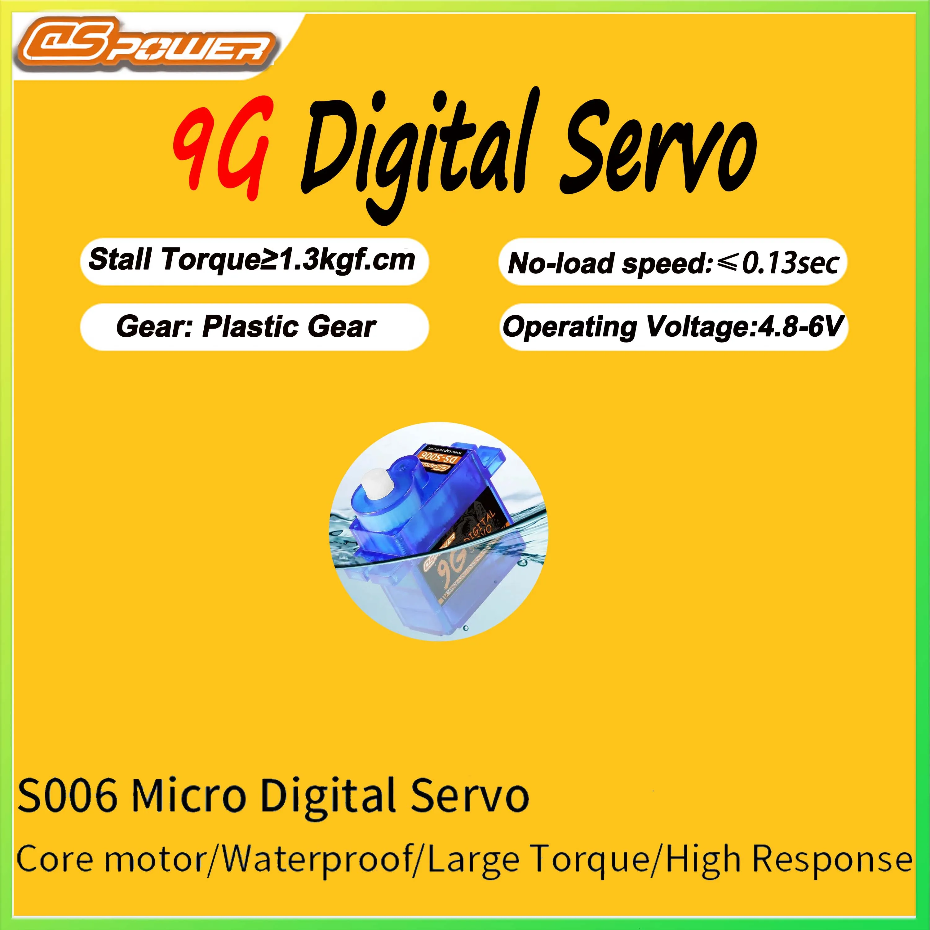 

DSpower 9g Micro Servo 1/5/10/20PCS for 250 450 Helicopter Plane Drone Fixed-wing Glider Robot Boat SG90 Upgraded Version MG90