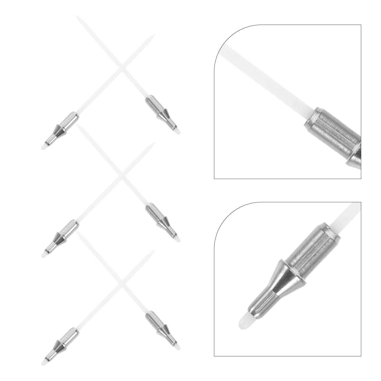 100 قطعة أجزاء إصلاح علامة فنية مناقير معدنية للرسم مشاريع ذاتية الصنع نصائح دقيقة للعمل بالتفصيل