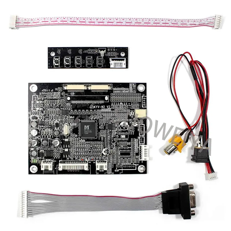 100% Original VGA+AV LCD Controller Driver Board Work For 8inch 800x600 AT080TN42 LCD Screen