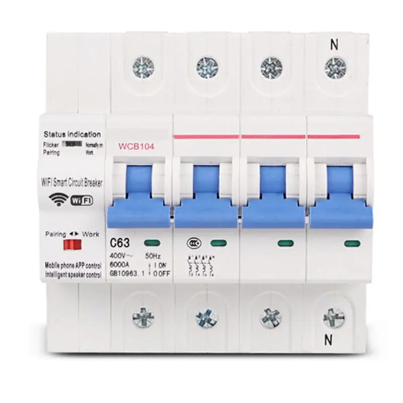 

BHTS-Tuya Smart Wifi Circuit Breaker Industrial Remote Control MCB Timing With Amazon Alexa Echo