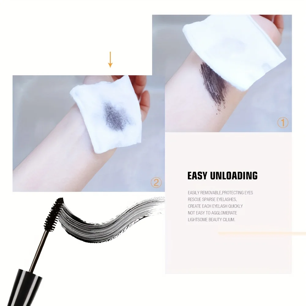 5D Black Waterproof Mascara Lengthens Eyelashes Extension Thick Silk Fiber Mascara Female Makeup Eye Cosmetics Tools for Gifts