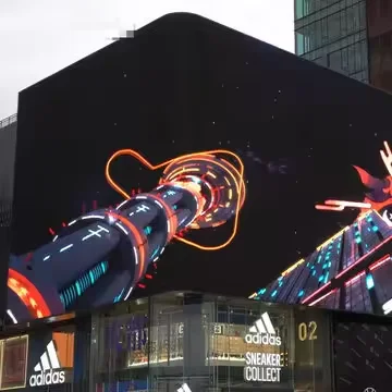 High Resolution Giant Waterproof Outdoor Screen Panel Led Naked-Eye P10 Full Color 3D Led Screen For Outdoor Advertising