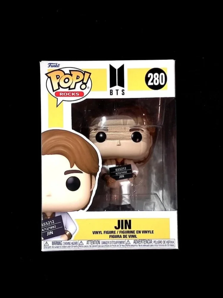 

Genuine Funko Pop Bts Jin #280 Action Figures Doll Limited Edition Vinyl Decor Sculpture Dolls Hobby Collect Model Toys Gift