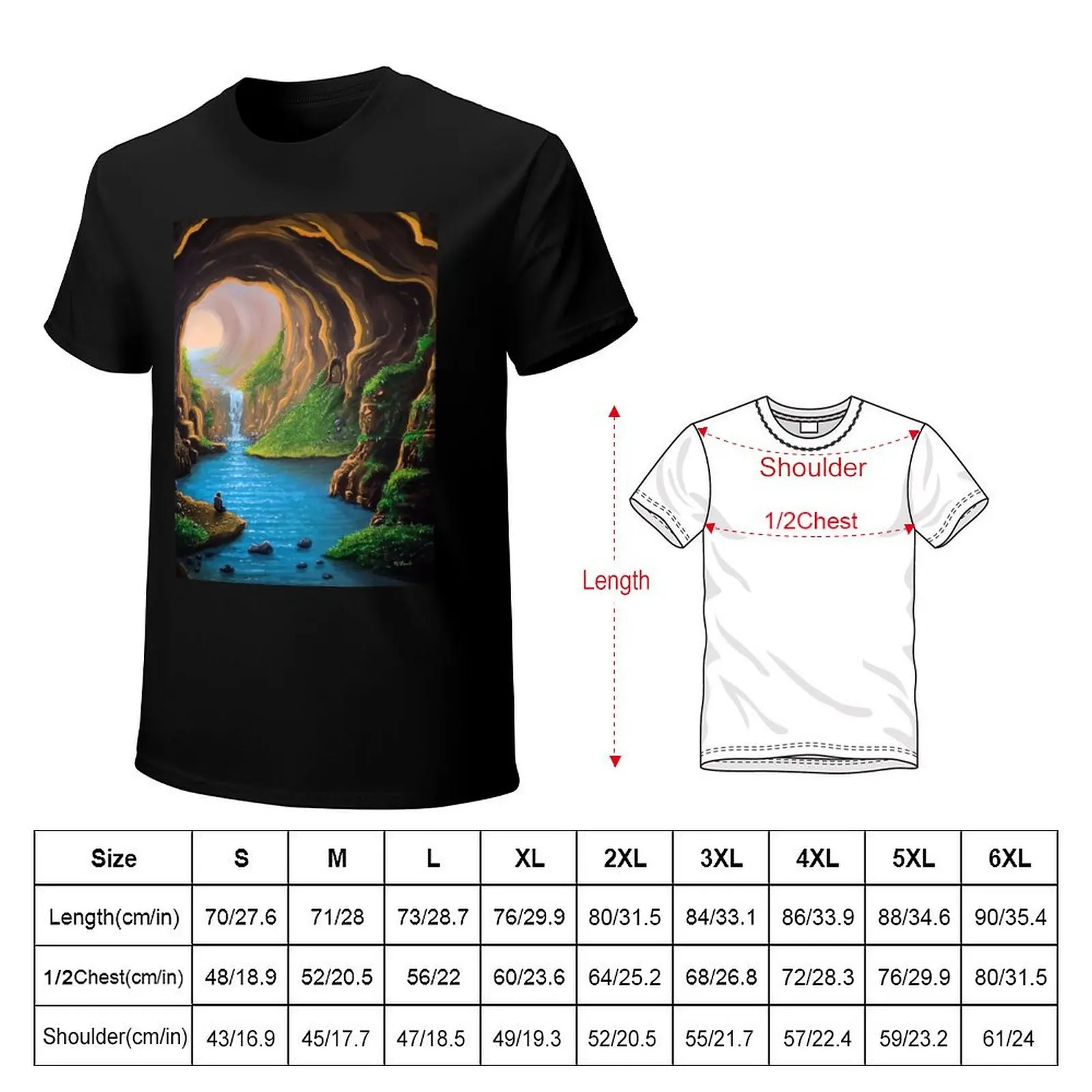 Stream Of Thought T-Shirt Work Daily Short Sleeve Top