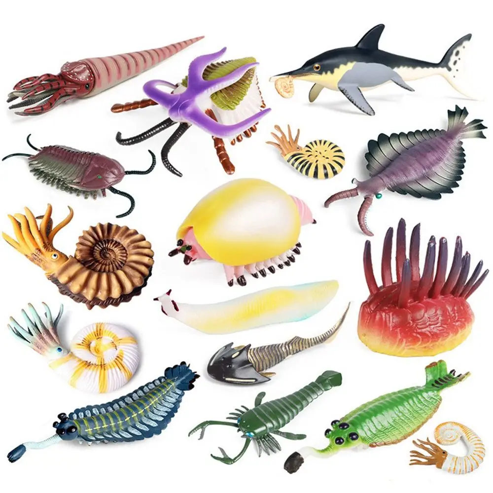 

Prehistoric Ocean Animal Figure Nautilus Simulation Marine Life Figurines Ancient Educational Trilobite Figure Collection
