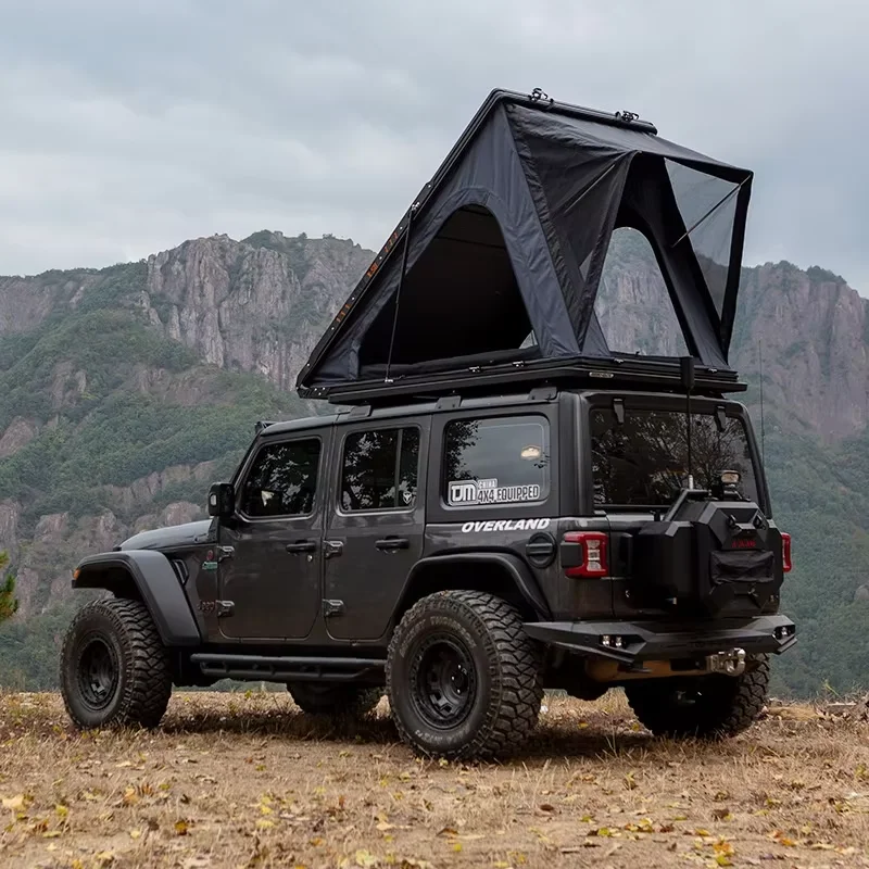 Customized Roof Tent Fully Automatic Quick Opening Aluminum Alloy Ultra-thin Ultra-light Four-season Camouflage Outdoor Car Tent