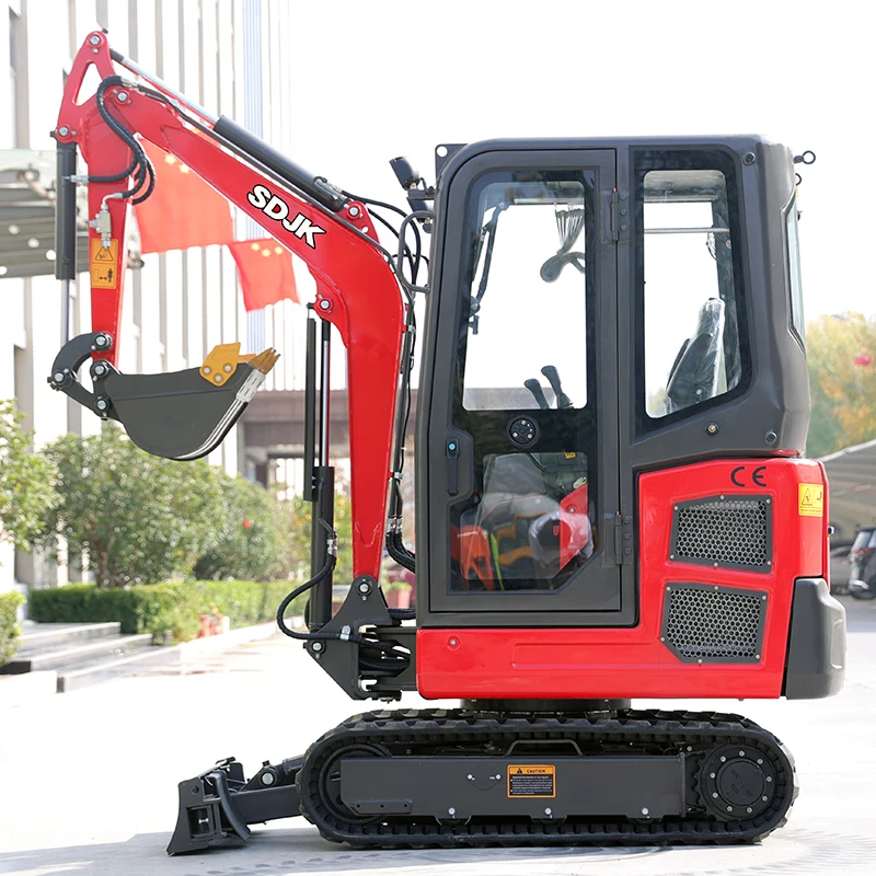 Excavator 1.8ton Garden New Mini Digger Minibager 1800kg 1000kg 1.2ton 1.7ton Small Hydraulic Hole Crawler Excavators commission