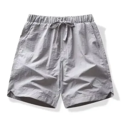 MAIDANGDI Nylon Embroidered Ice Silk Work Pants for Middle-aged Young Men Plus Size Shorts Thin Cut Quick Drying 5% Sports
