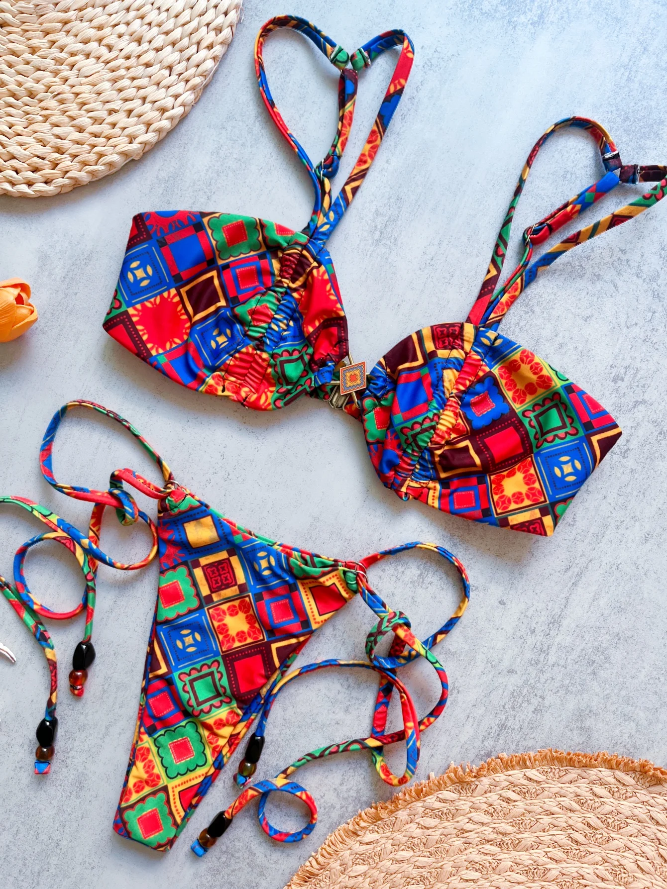 Retro Prints Bikinis Sexy Women Swimsuits Female Swimwear 2026 Micro Bikini Set Bathing Suit Swimming Suits Beachwear Biquini - view 3