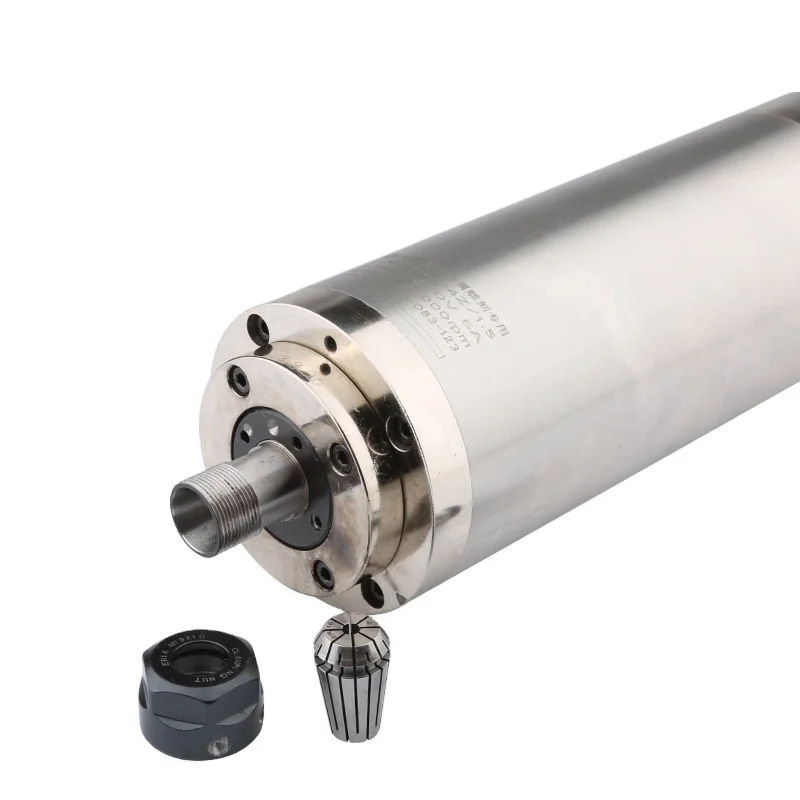 1.5KW 80MM Mold Water-cooled Spindle Cnc Machine ER16 Spindle Motor Engraving Metal Milling Spindle with 4 Bearings