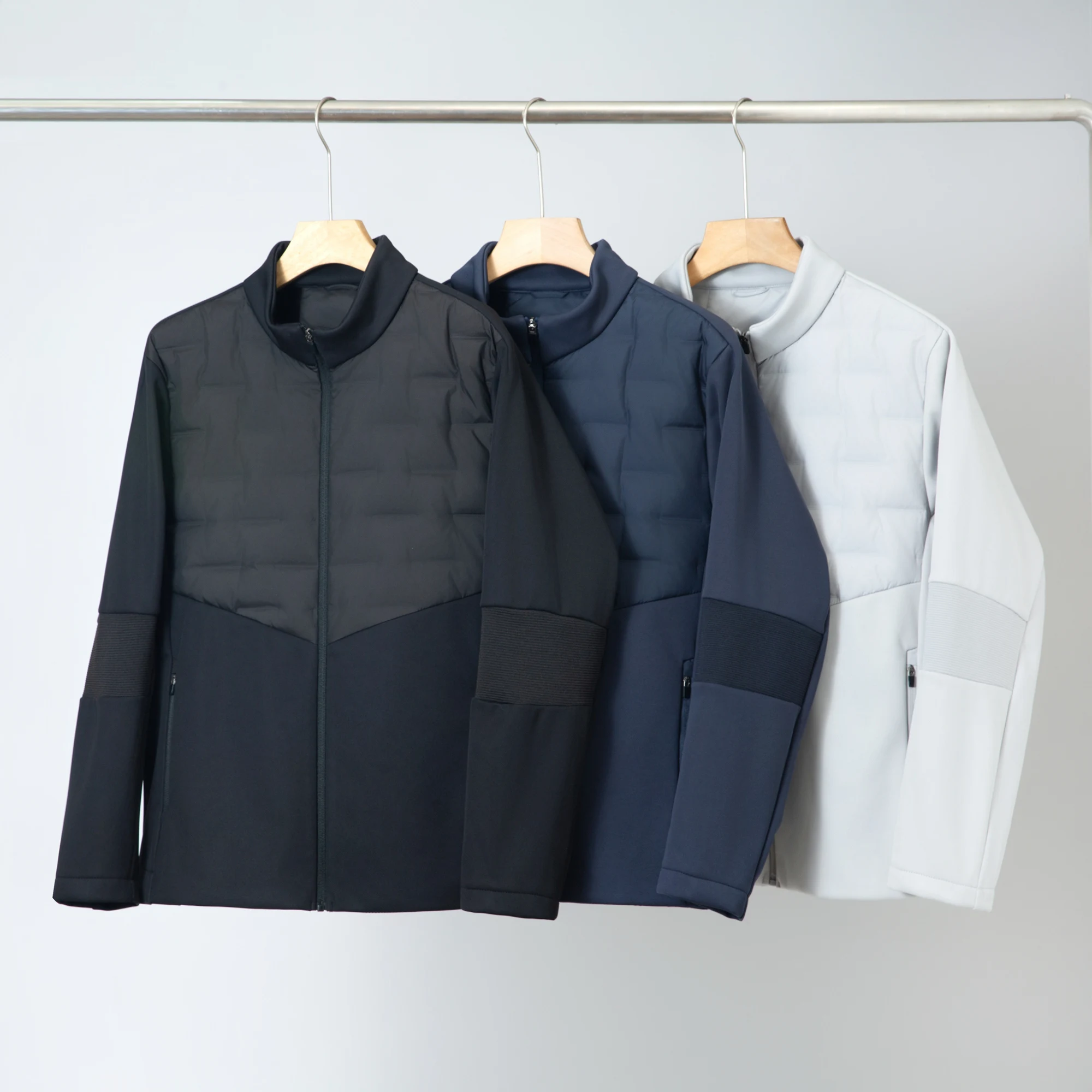 

Trade King Lightweight 90 Du down Outdoor Knitted Stand Collar Puffer Jaet Men's Casual Sle Warmth Regular Fit Autumn W...