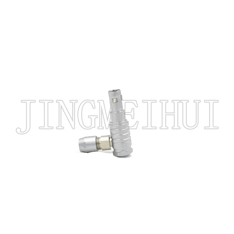 FHG 00B 2 3 4 5Pin Metal Circular Push-pull Self-Locking Connector Elbow 90° Male Plug For 2.0mm 3.00mm Cable Industrial Camera