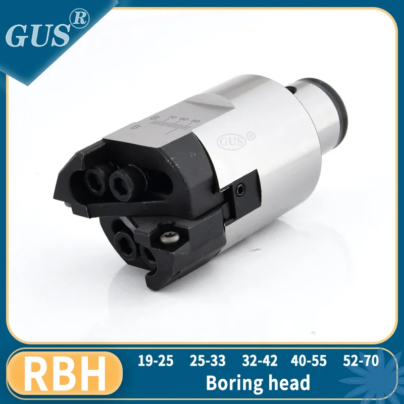 

RBH19-25 25-33 32-42 40-55 52-70 RBH Boring Head Adjustable Double-edged for BT30 BT40 LBK Rough Boring Head CNC Tool holder