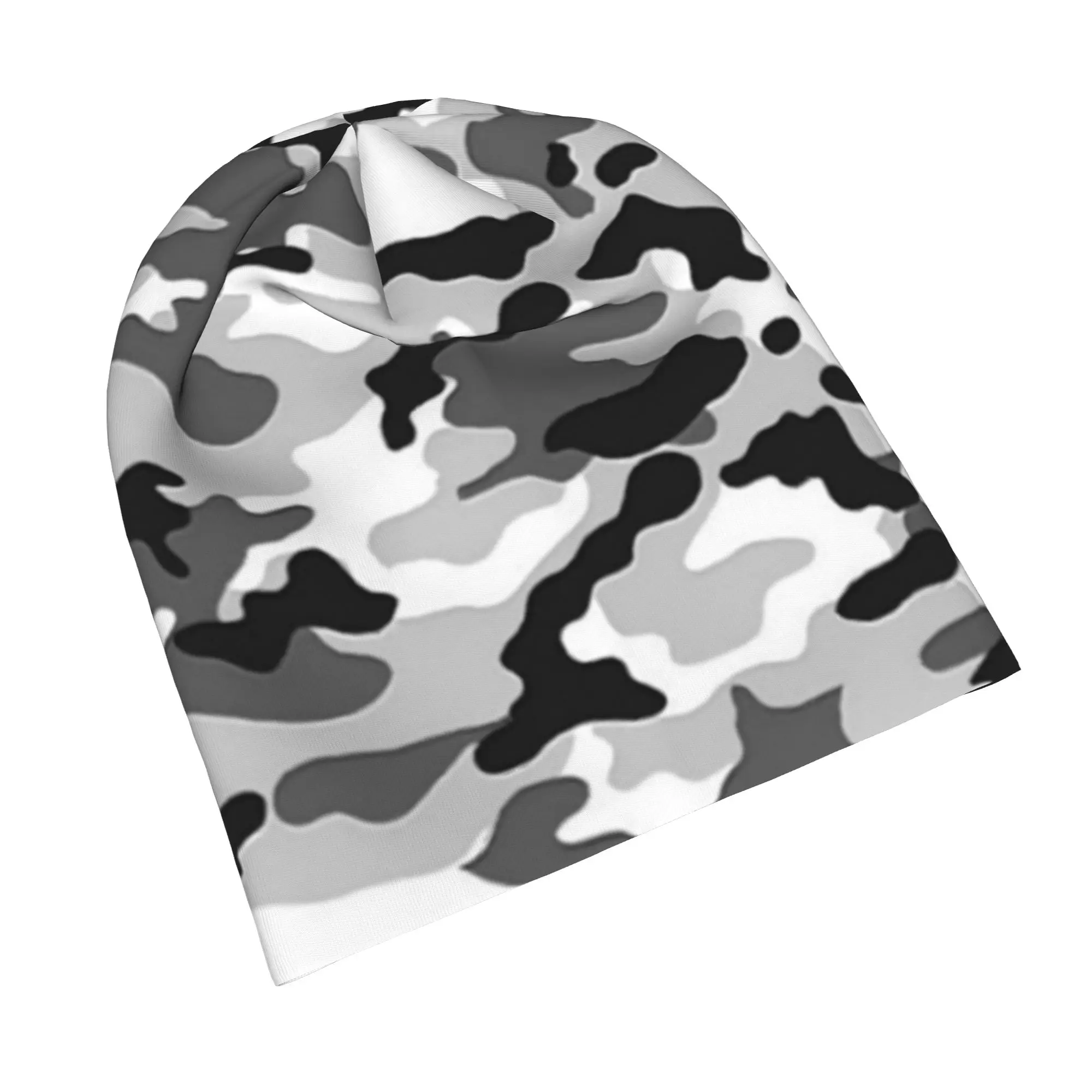 camouflage Throw Blanket 5t4g40ycjfr Cap  Goth Unisex Street Skullies Beanies Hat Spring Warm Dual-use Bonnet Hat