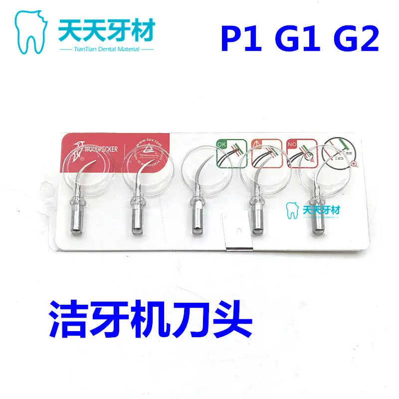 Dental Ultrasonic Scaler Tips, Autoclavable Scaling Working Tips, Compatible with Ultrasonic Scaler Handpiece