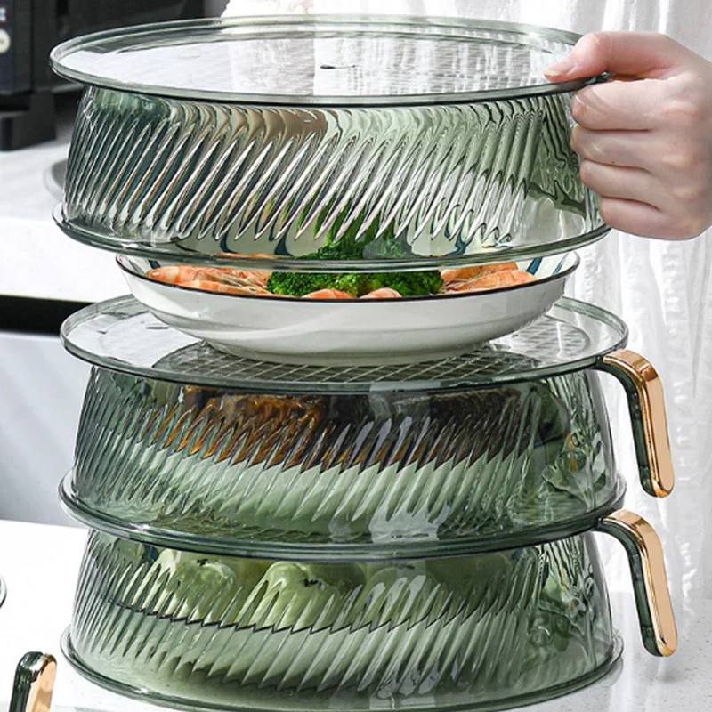 Vegetable Cover Dustproof Multi-Layer Heat Preservation Cover Home Can Be Superimposed Food Cover Kitchen Storage