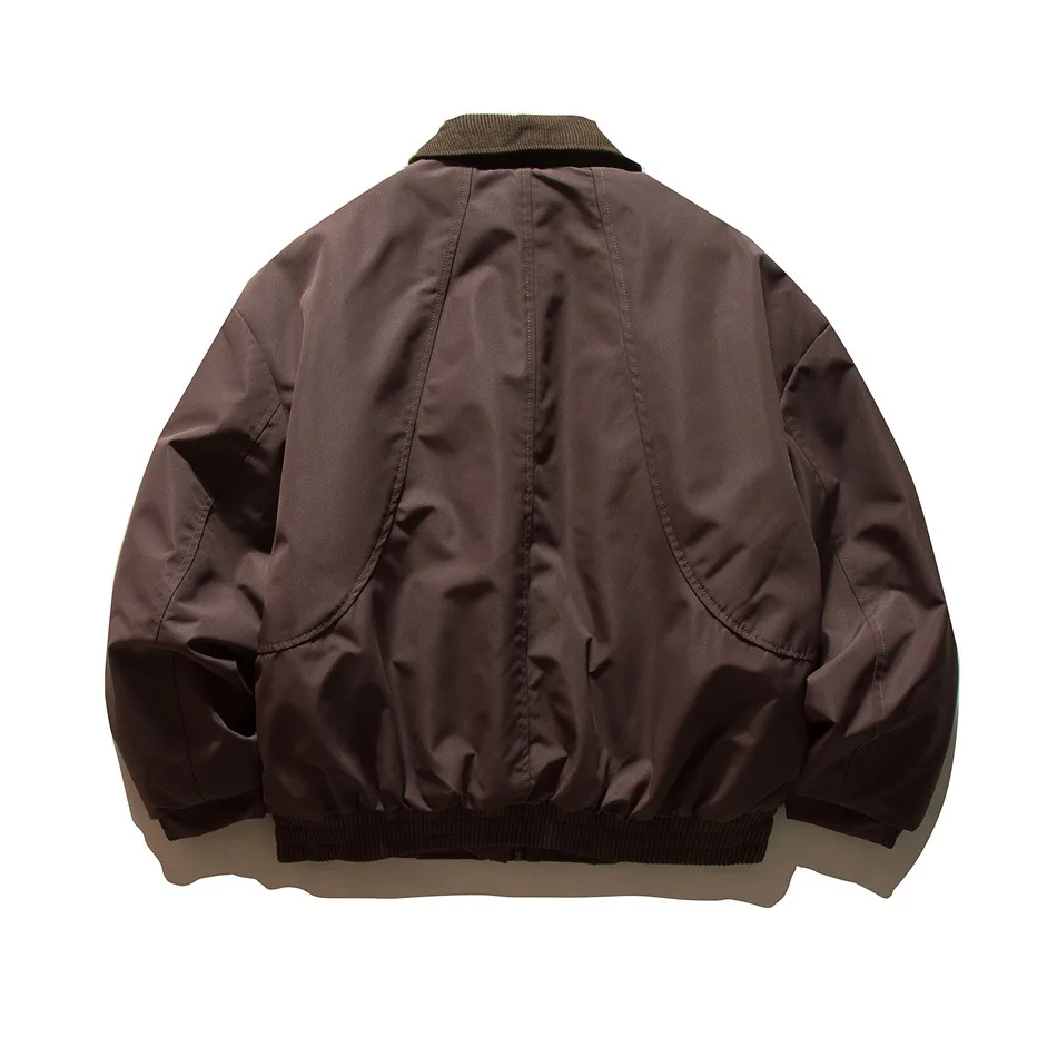 Winter Japanese Streetwear Fashion Warm Cargo Jacket Men Loose Casual Padded-cotton Parkas Jacket Techwear Coat Outerwear