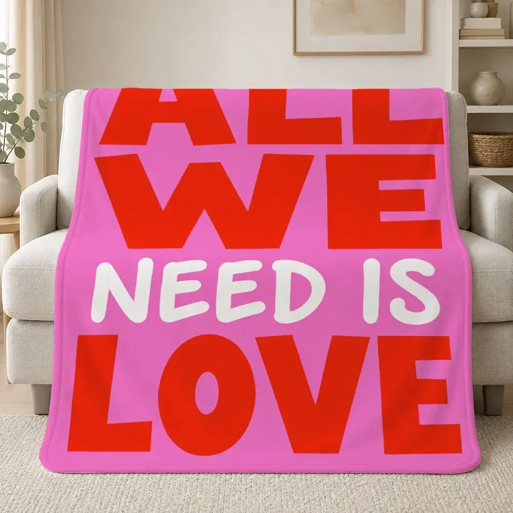 Positive Inspirational Quotes Minimalist sunny eclectic love quotes Throw Soft Plush Flannel Throw Blanket Sofa Bed Home Decor