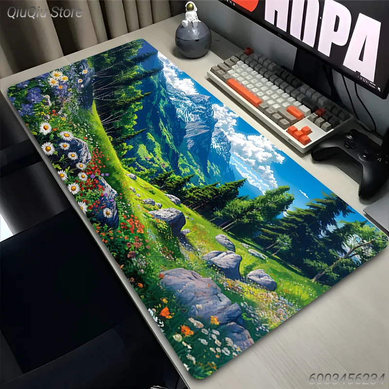 Mouse Pad Gamer XXL Custom Mouse Mat Desk Mats Japan Anime Scenery Table of Office Carpet Gamer Natural Rubber Mice Pad Mousepad