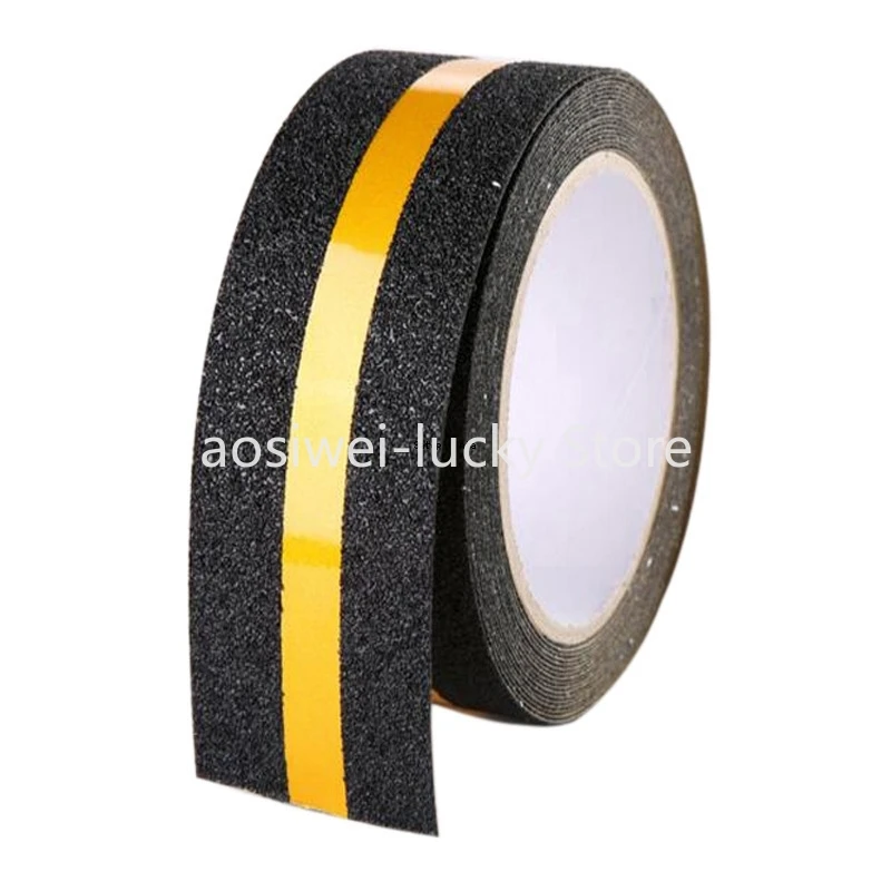 5CM*5M Anti Slip Traction Tape High Grip Adhesive Sticky Backed Safety Flooring Yellow Glow In Dark Stripe For Stairs Tread Step