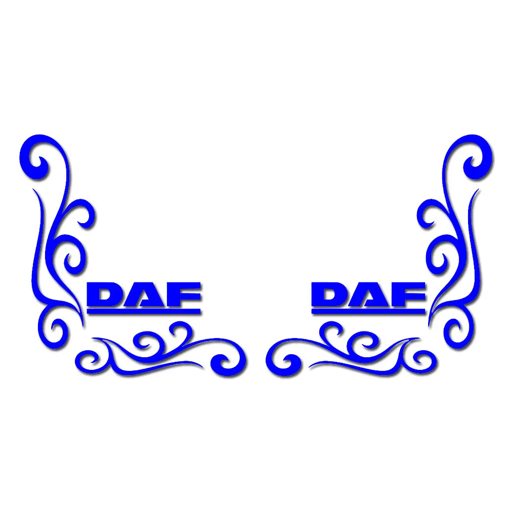 For DAF Truck Stickers Daf Axle Style Truck Cab Window Stickers Any Colour Xf Xg Vinyl Decals Pair Set of 2 ﻿