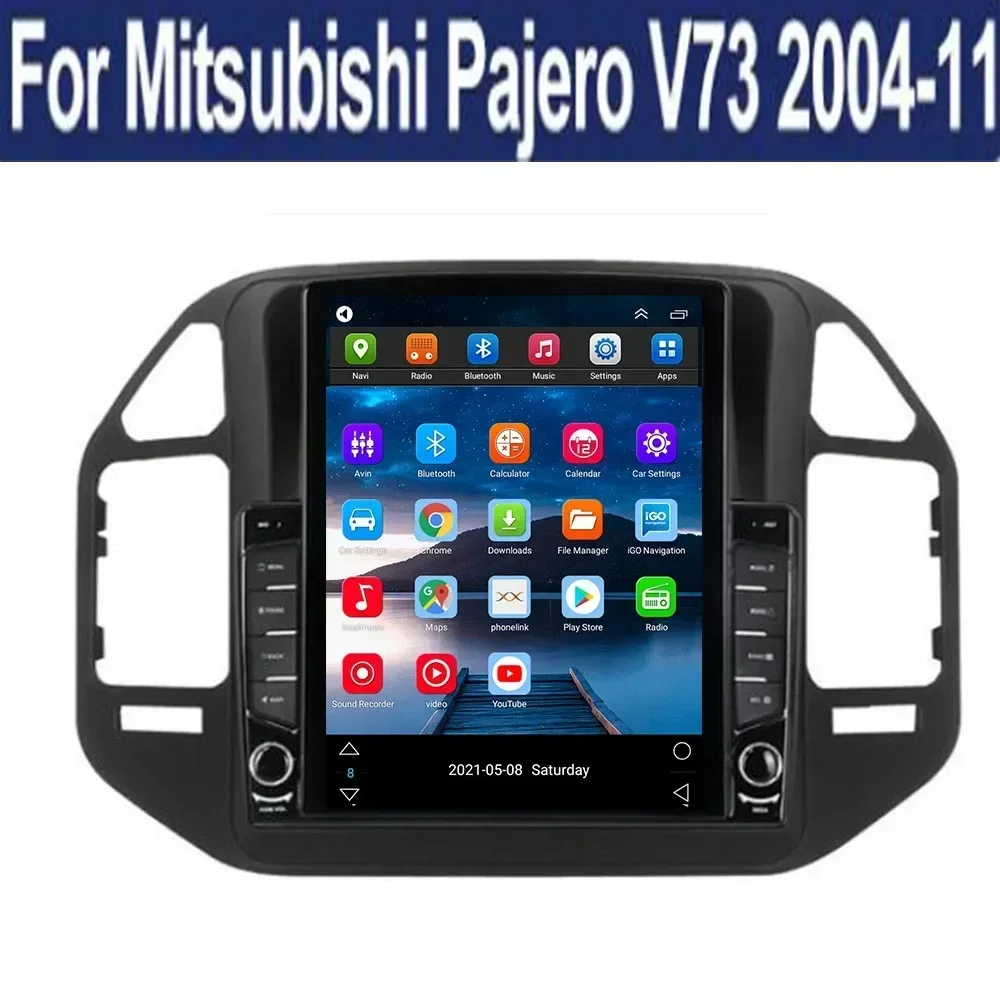 Android 13 rádio do carro multimídia para mitsubishi pajero v60 68 v73 1999-2006 tesla estilo 2din estéreo carplay câmera de navegação