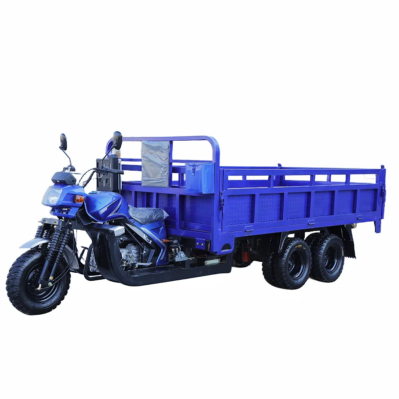 350CC 2 Axle 9 Wheel Motorized Tipper Cargo Tricycle/350CC Double Rear Axle Nine Wheel Motorcycle Dumper Cargo Tricycle