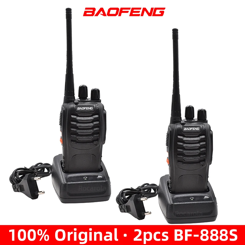 

2Pcs BF888s Baofeng Walkie Talkie Long Range Transceiver BF-888S Portable Two Way Radio BF 888S Amateur Receiver Transmitter