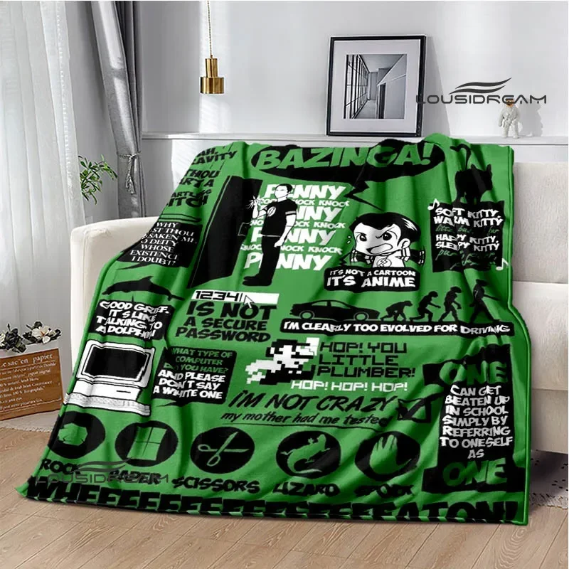 The Big Bang Theory blanket children warm blanket flannel soft and comfortable home travel bed blankets birthday gift