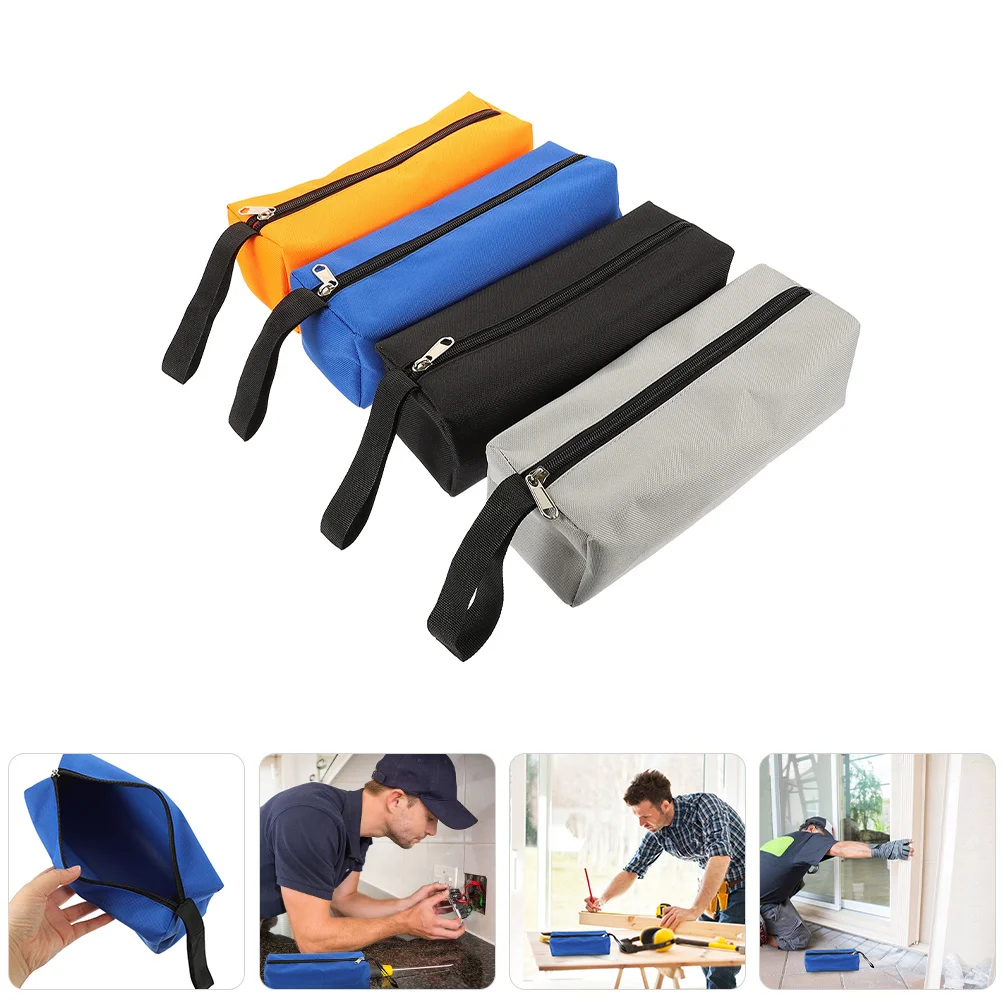 

4Pcs Tool Bag Pouch Durable Zipper Storage for Hand Tools Car Garage Truck Use Tool Pouch Zipper Bag Organizer for Storage Tools