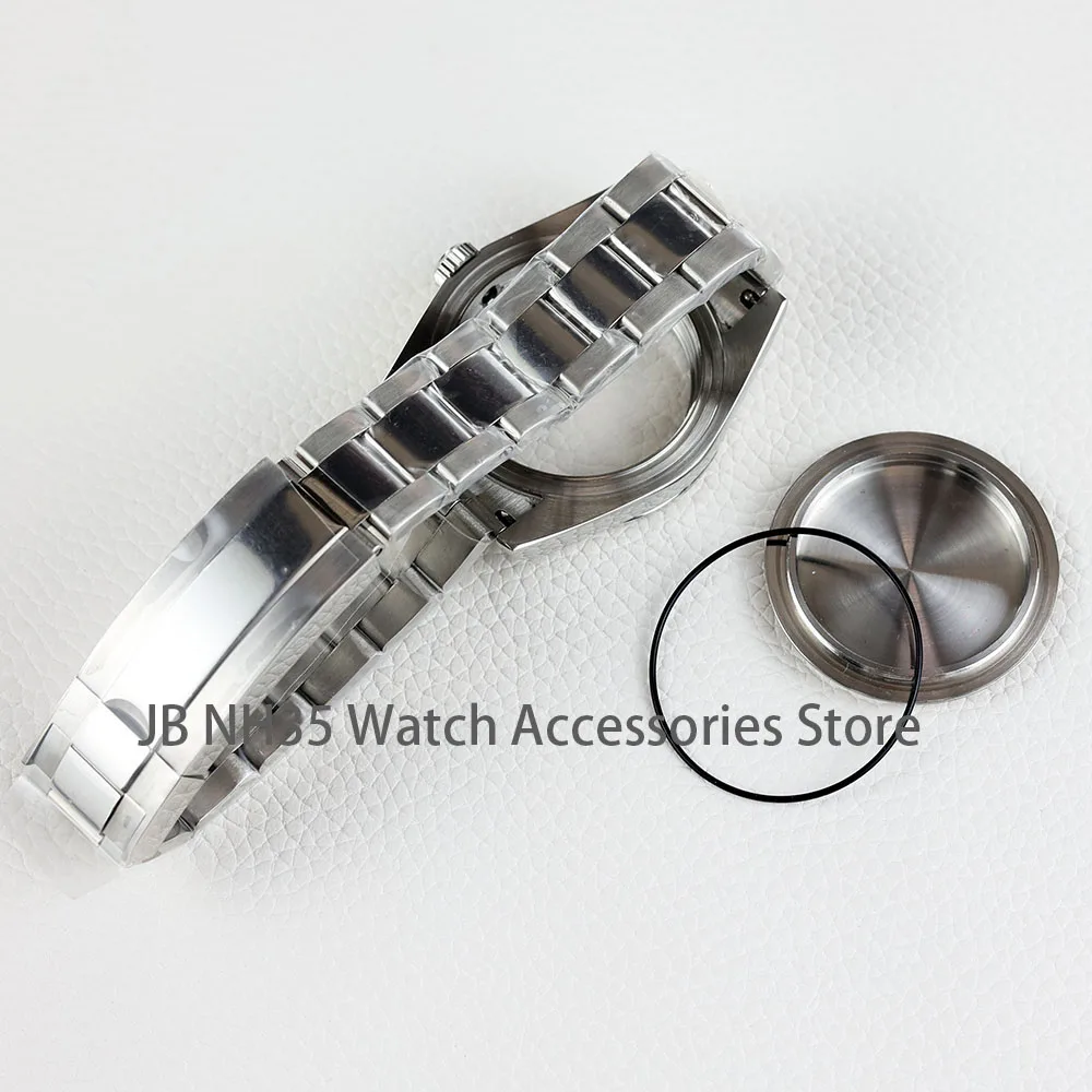 36mm/39mm Silver NH35 Watch Case Sapphire Glass Waterproof Fit NH35 NH36 NH34 Movement Good Quality Oyster Stainless Steel