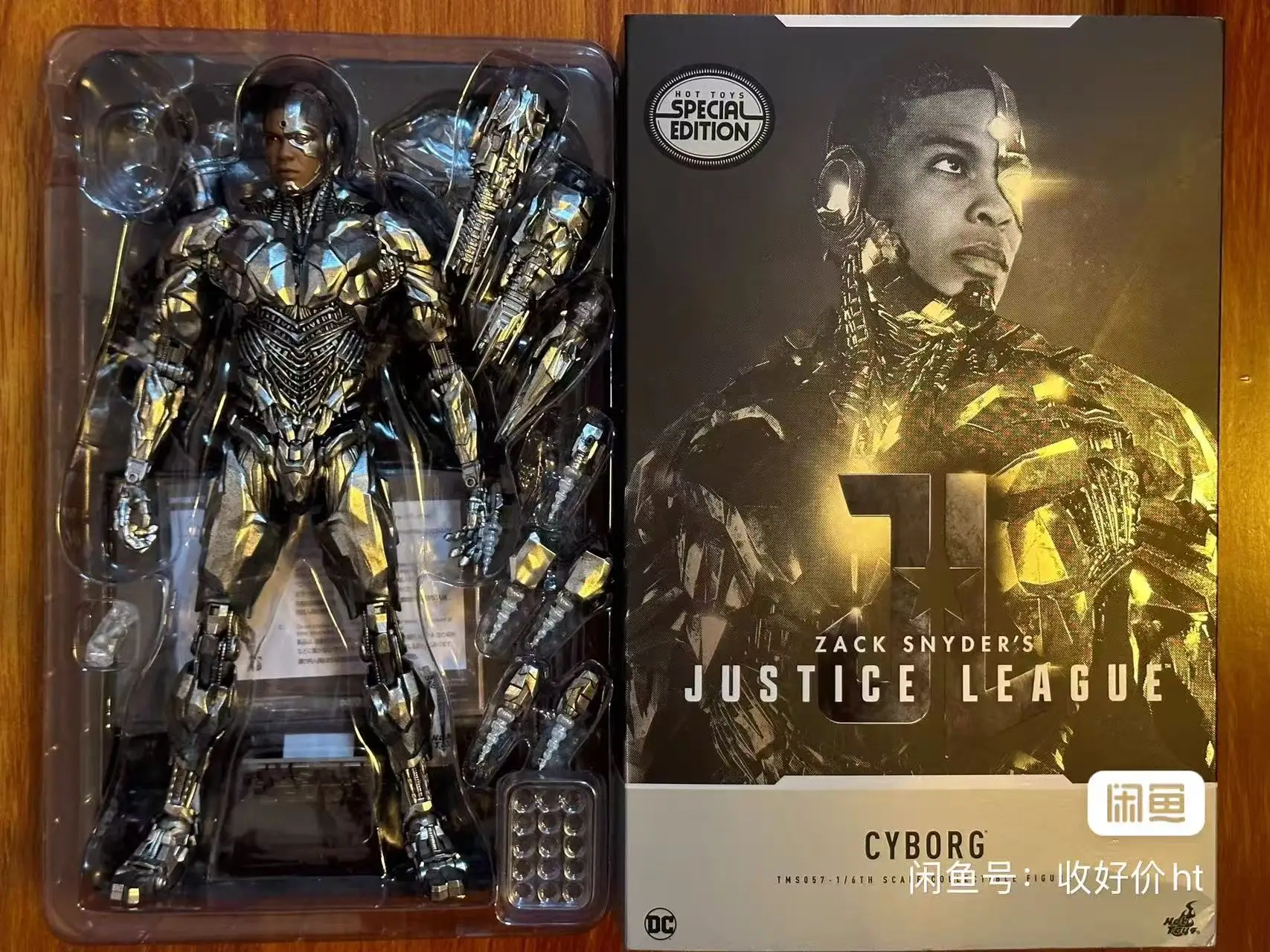 

Action Figure Collectible Figure Hot Toys 1/6 Tms057 Zack Snyder's Justice League Cyborg Victor Stone Movie Toy Gift In Stock