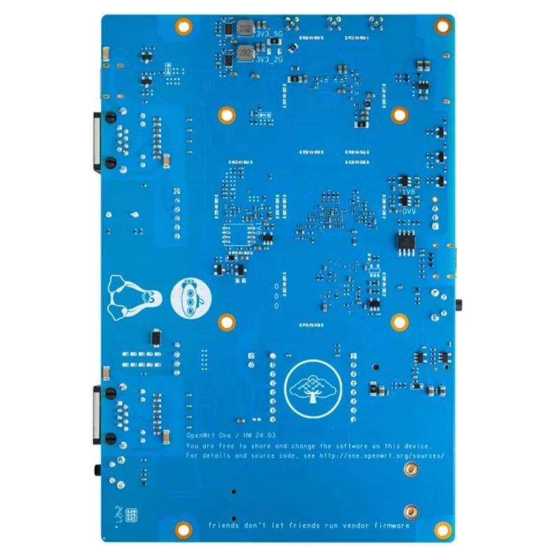 For Banana Pi Openwrt One Router Mediatek MT7981B 1GB DDR4 Wifi6 Gigabit Ethernet RJ45 Open Source Smart Router Board-A25R