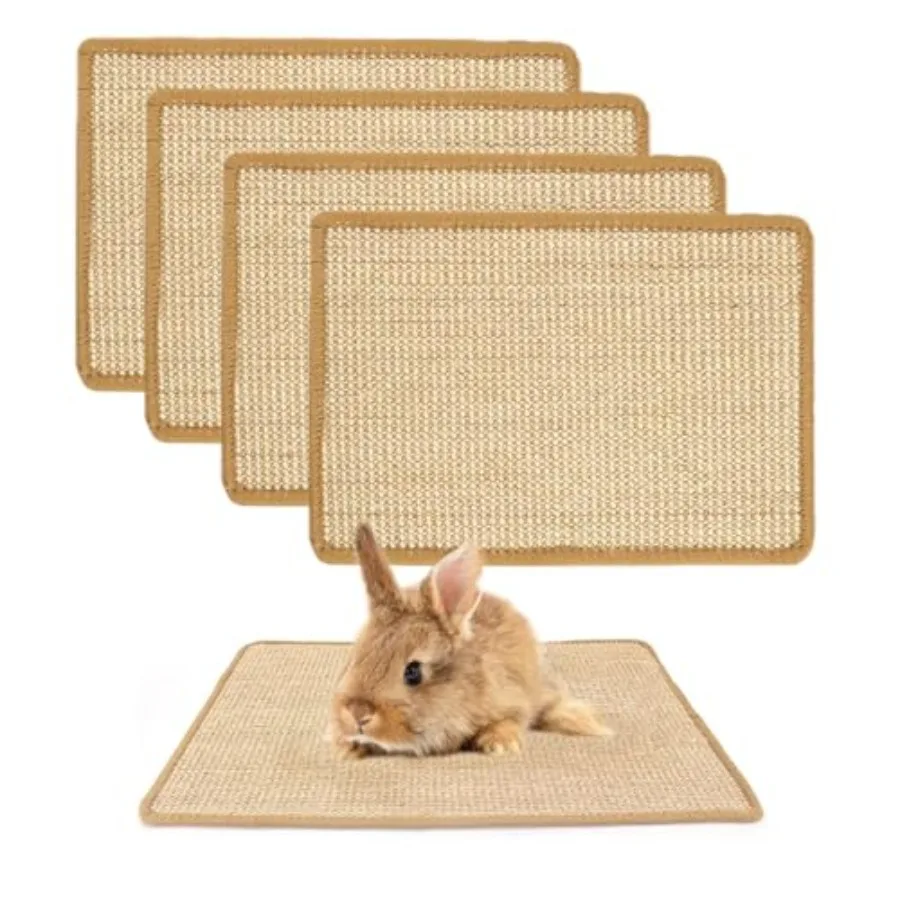 

Bunny Scratch Pads Sisal Rabbit Scratchg Pad Natural Rabbit Restg Mats for Cages Forage Grass Mat Indoor Essentials Accessories