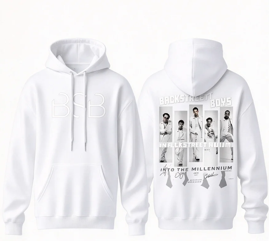 Backstreet Boys Inspired BSB Portrait Vintage Pop Band Fan Tribute Print Hoodie Men Women Retro Music Pullover Sweatshirt 2026